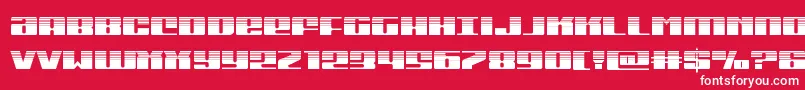 Michiganhalf Font – White Fonts on Red Background