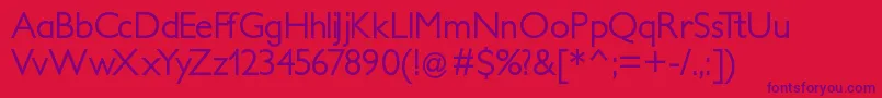 Petitamedium Font – Purple Fonts on Red Background