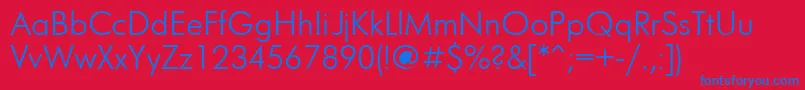 Futuris.Kz Font – Blue Fonts on Red Background