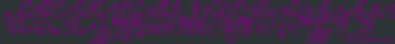 Malatcku Font – Purple Fonts on Black Background