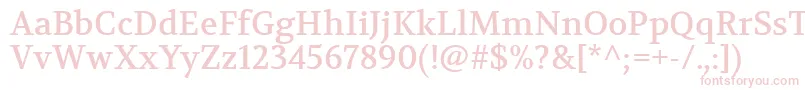 VolkhovRegular Font – Pink Fonts on White Background