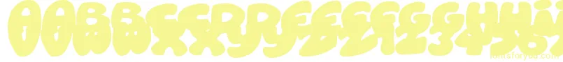 RoundishToons Font – Yellow Fonts on White Background