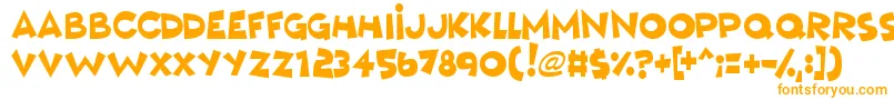 MushyLove Font – Orange Fonts on White Background