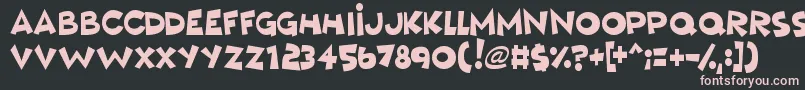 MushyLove Font – Pink Fonts on Black Background