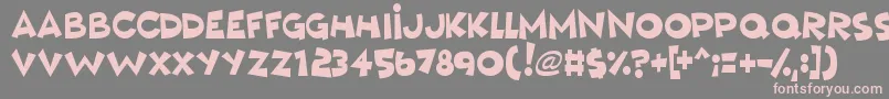 MushyLove Font – Pink Fonts on Gray Background