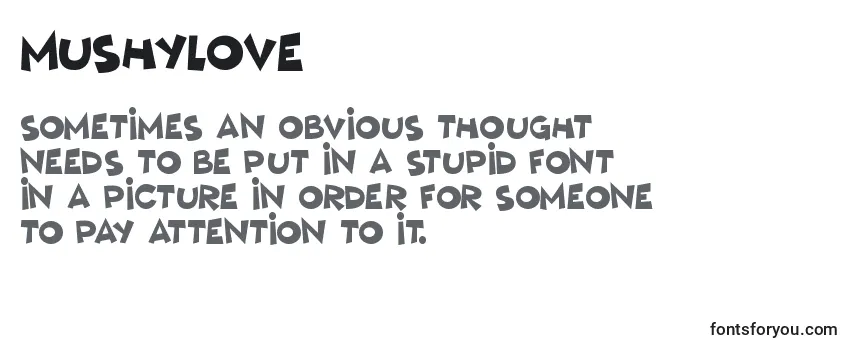 Review of the MushyLove (28946) Font