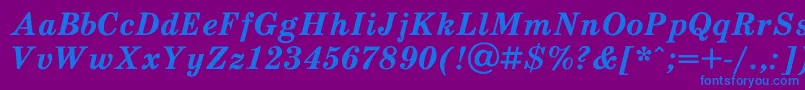 Schdlbi Font – Blue Fonts on Purple Background