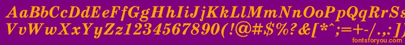 Schdlbi Font – Orange Fonts on Purple Background