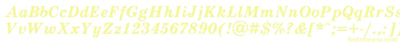 Schdlbi Font – Yellow Fonts on White Background