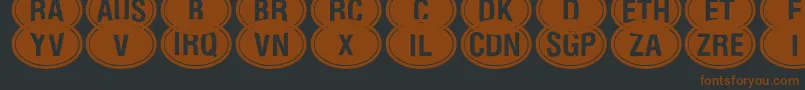 fuente Kkodes – Fuentes Marrones Sobre Fondo Negro