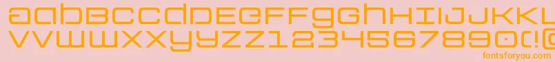 Colonymarinesexpand Font – Orange Fonts on Pink Background