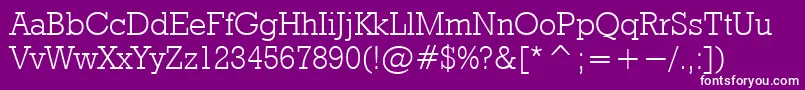 RodeolightNormal Font – White Fonts on Purple Background