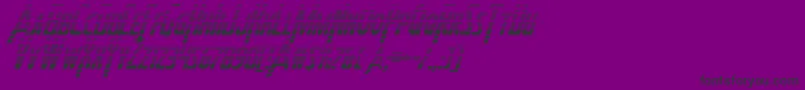 Heroesassemblegradital Font – Black Fonts on Purple Background