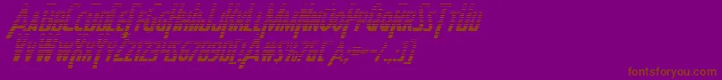 Heroesassemblegradital Font – Brown Fonts on Purple Background