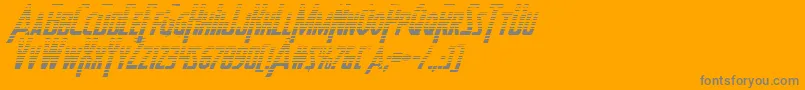 Шрифт Heroesassemblegradital – серые шрифты на оранжевом фоне