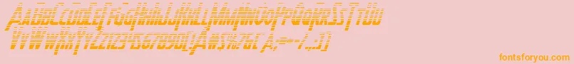 Heroesassemblegradital Font – Orange Fonts on Pink Background