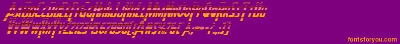 Шрифт Heroesassemblegradital – оранжевые шрифты на фиолетовом фоне