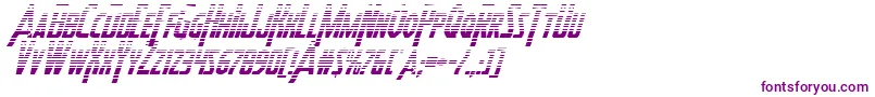 Heroesassemblegradital-fontti – violetit fontit valkoisella taustalla