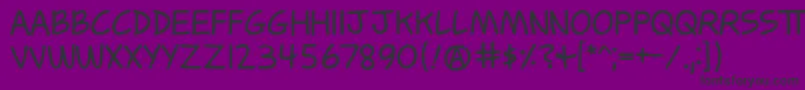 Шрифт Cometbus – чёрные шрифты на фиолетовом фоне