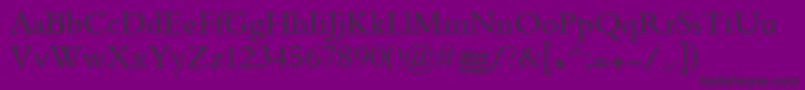 Advertisinglight Font – Black Fonts on Purple Background