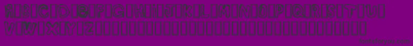 Bullyrg Font – Black Fonts on Purple Background