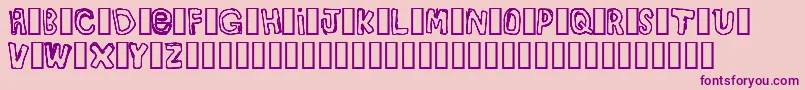 Bullyrg Font – Purple Fonts on Pink Background
