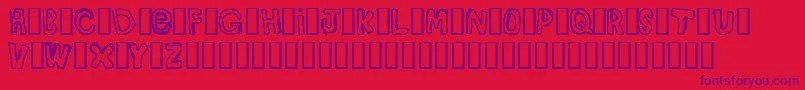 Bullyrg Font – Purple Fonts on Red Background