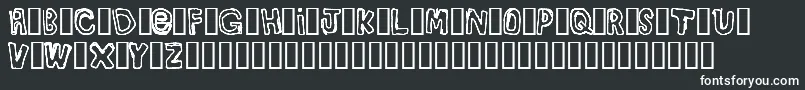 Bullyrg Font – White Fonts on Black Background