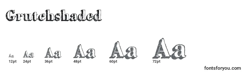 Grutchshaded Font Sizes