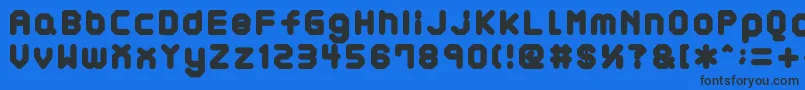 AtaraxP Font – Black Fonts on Blue Background