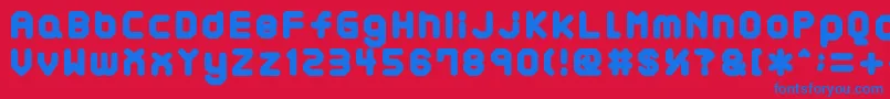Шрифт AtaraxP – синие шрифты на красном фоне