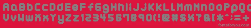 フォントAtaraxP – 赤い背景に灰色の文字