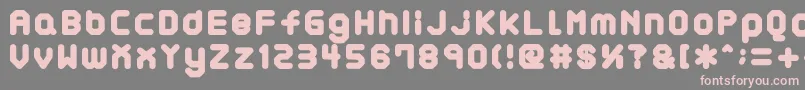 AtaraxP Font – Pink Fonts on Gray Background