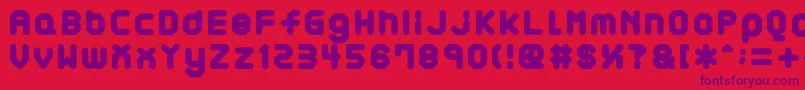 AtaraxP Font – Purple Fonts on Red Background