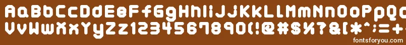 AtaraxP Font – White Fonts on Brown Background