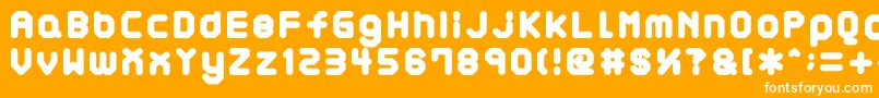 AtaraxP Font – White Fonts on Orange Background