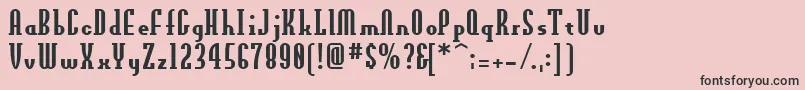 OldnewAxis Font – Black Fonts on Pink Background