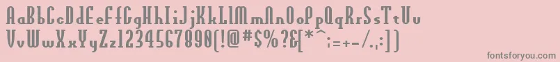 OldnewAxis Font – Gray Fonts on Pink Background