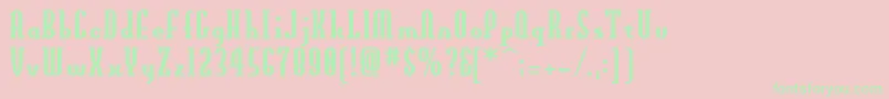 OldnewAxis Font – Green Fonts on Pink Background