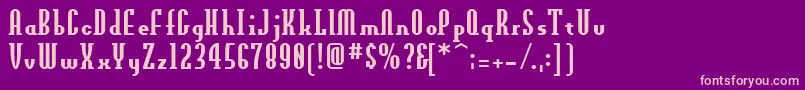 OldnewAxis Font – Pink Fonts on Purple Background