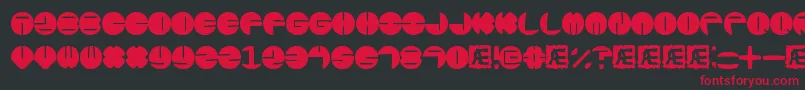 ZurklezSolidBrk Font – Red Fonts on Black Background