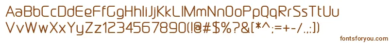 DraftwerkMedium Font – Brown Fonts on White Background