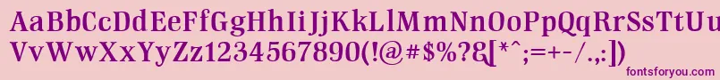 GmHightopDemoversion Font – Purple Fonts on Pink Background