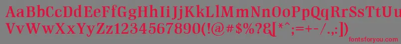 GmHightopDemoversion Font – Red Fonts on Gray Background
