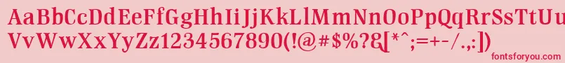 GmHightopDemoversion Font – Red Fonts on Pink Background