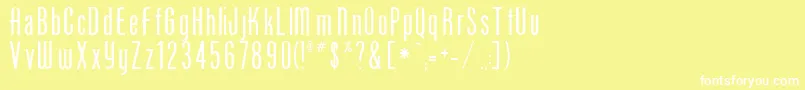 PhoenixOne Font – White Fonts on Yellow Background