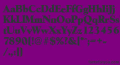 GoudyserialHeavyRegular font – Black Fonts On Purple Background