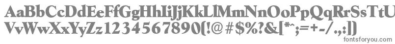 GoudyserialHeavyRegular Font – Gray Fonts on White Background