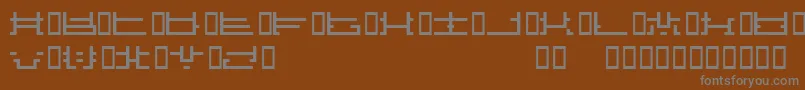 Шрифт Influcts – серые шрифты на коричневом фоне