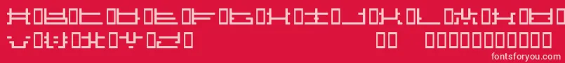 Influcts Font – Pink Fonts on Red Background